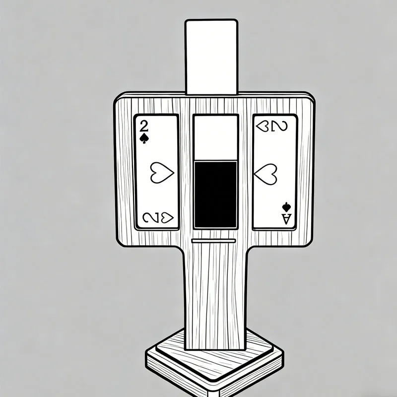 

Карта с зигзагом, волшебный трюк, визуальная карта с тройным вырезом, иллюзия (деревянная), простая для начинающих, фокусник с крупным планом, реквизит