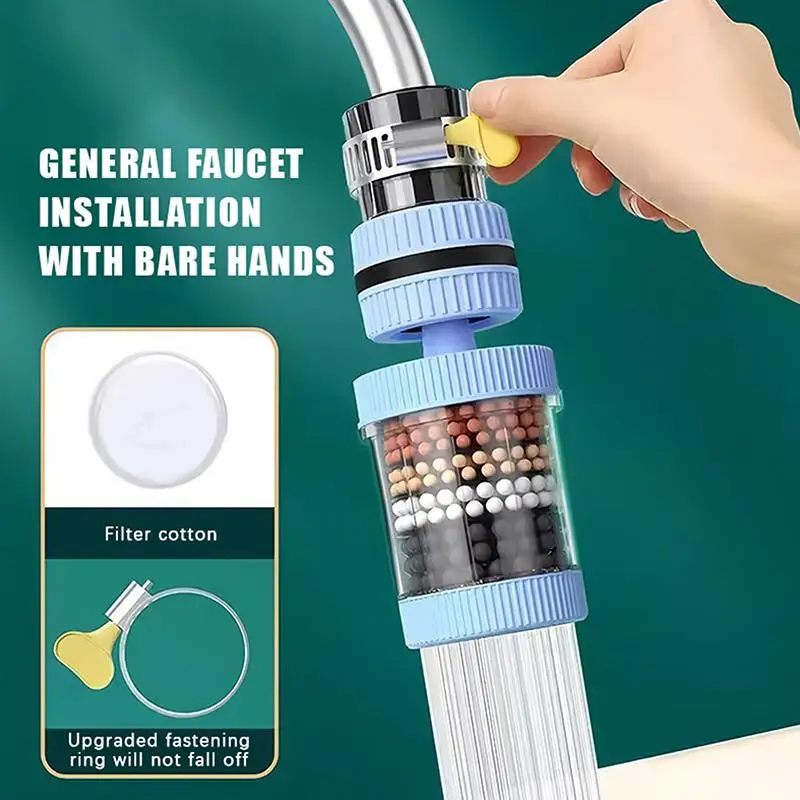 New Universal Faucet Water Filter With Multi Layer Filtration And Chlorine Removal For Home Kitchen Use