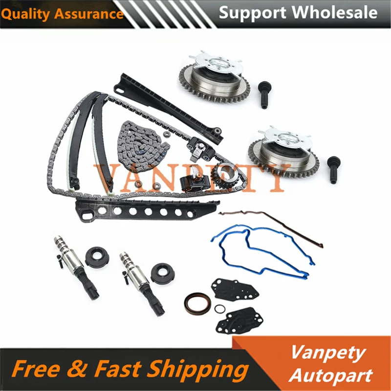 New 3R2Z6A257DA Timing Chain Kit Cam Phaser Valve For Ford Expedition F150 F250  For Lincoln Navigator Mark LT