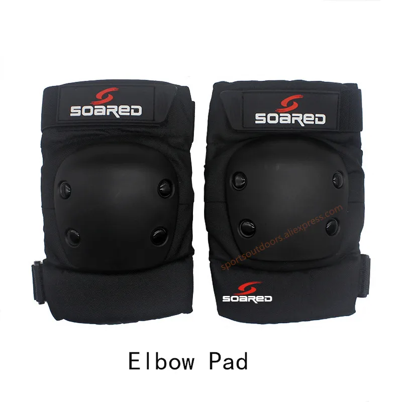 Professional Thicken Knee Guard, Elbow Protector, Black Brace Pad, Ski Snowboard, Roller Skating, S, M, L, 2Pcs