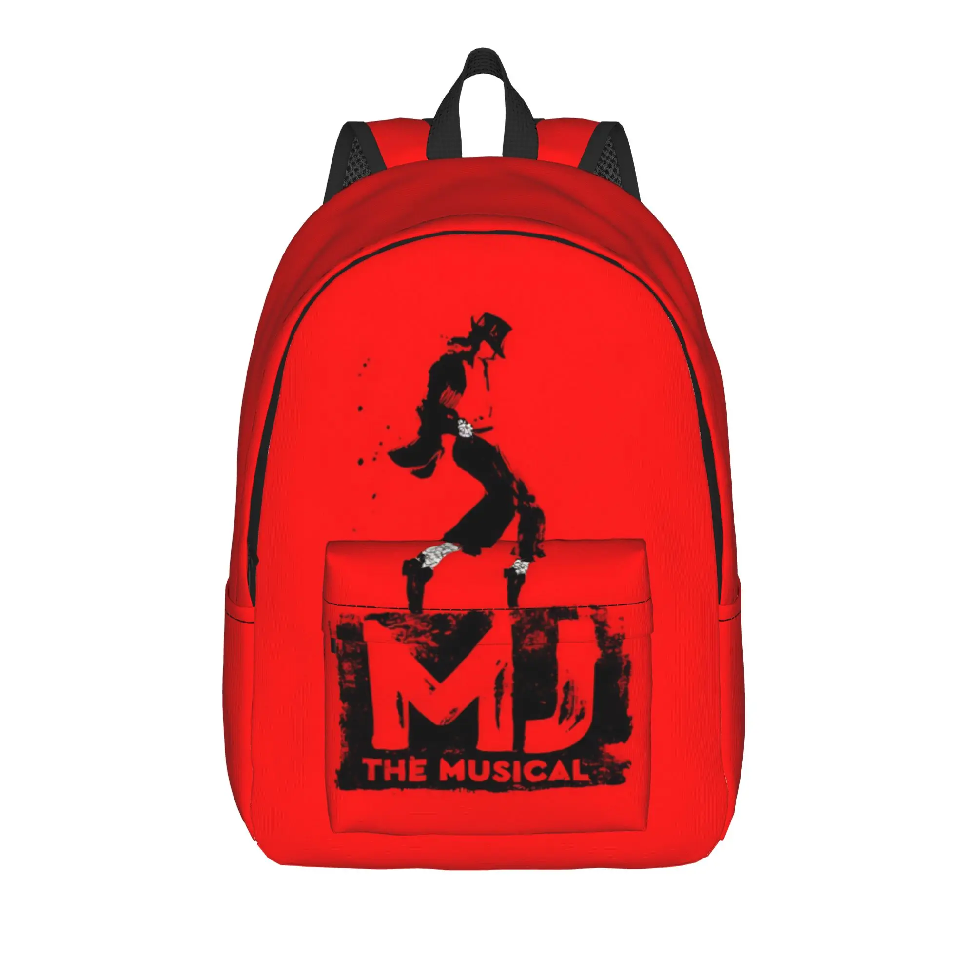 Back to school season Fashionable retro musician  Knapsack Michael Jacksonn Unisex Bookbag Backpack