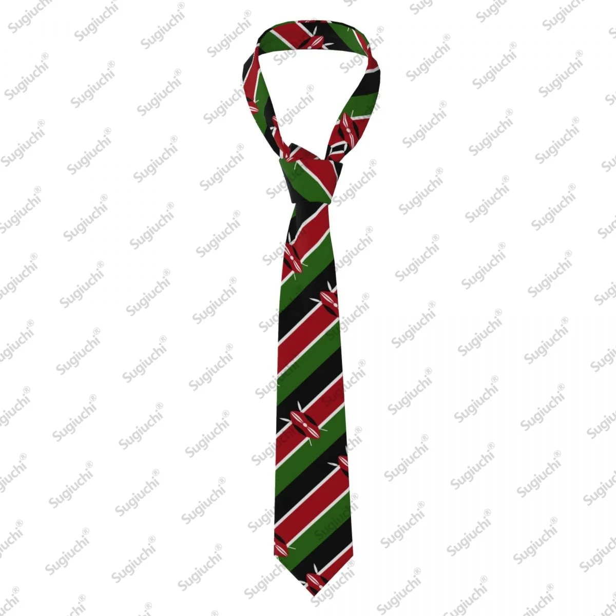 2026 Kenya Flag Wedding PartyNeck Ties For Men Women Casual Plaid Tie Suits Slim Necktie Gravatas For Gift