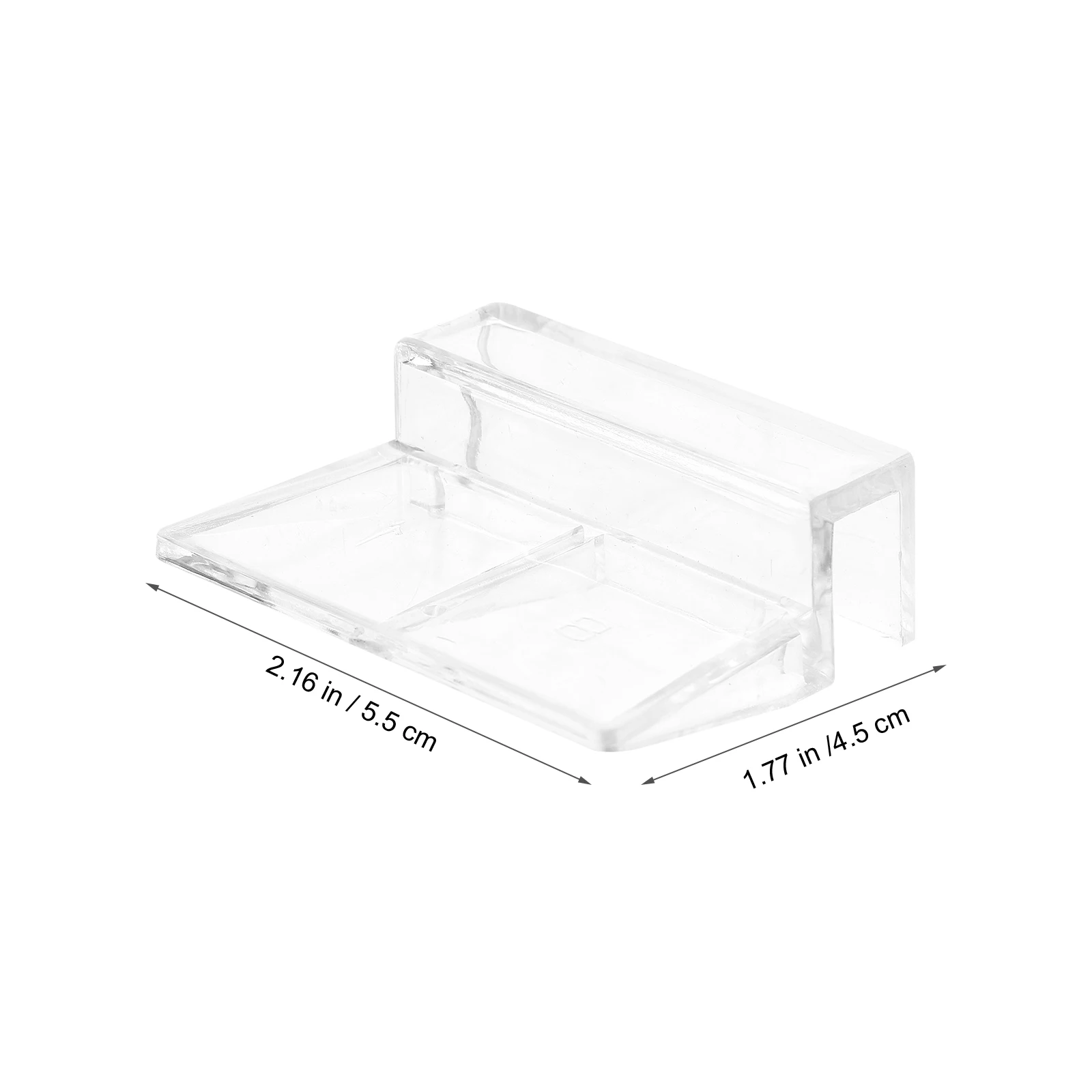 

4pcs 8Mm Aquarium Tank Plastic Clips Glass Cover Holder Transparent Compact Strong Support For Easy Installation Fish Tank