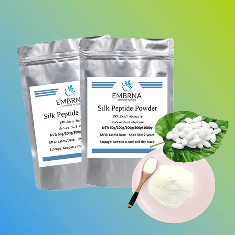 EMBRNA ON SALE Small Molecule Active Silk Protein Peptide,ProteinFibornPeptide,Sericin Powder,Hair Care Nutrition