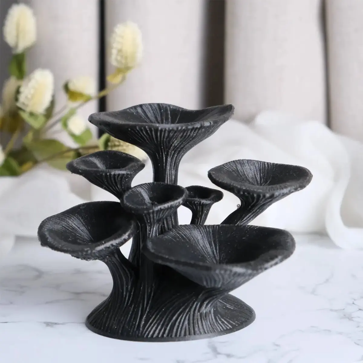 3D Printed Mushroom-Shaped Storage Shelves, Jewelry Shelves, Plastic Materials to Store Rings
