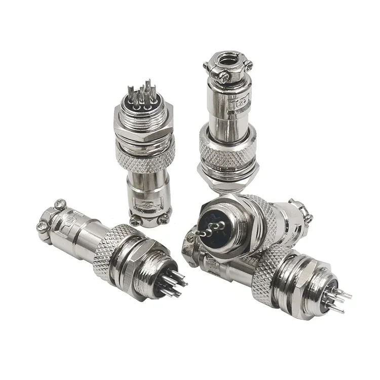 Heavy-duty aviation plug socket GX12-2 core 3-hole 4-pin 5-pair 6P connector image 4