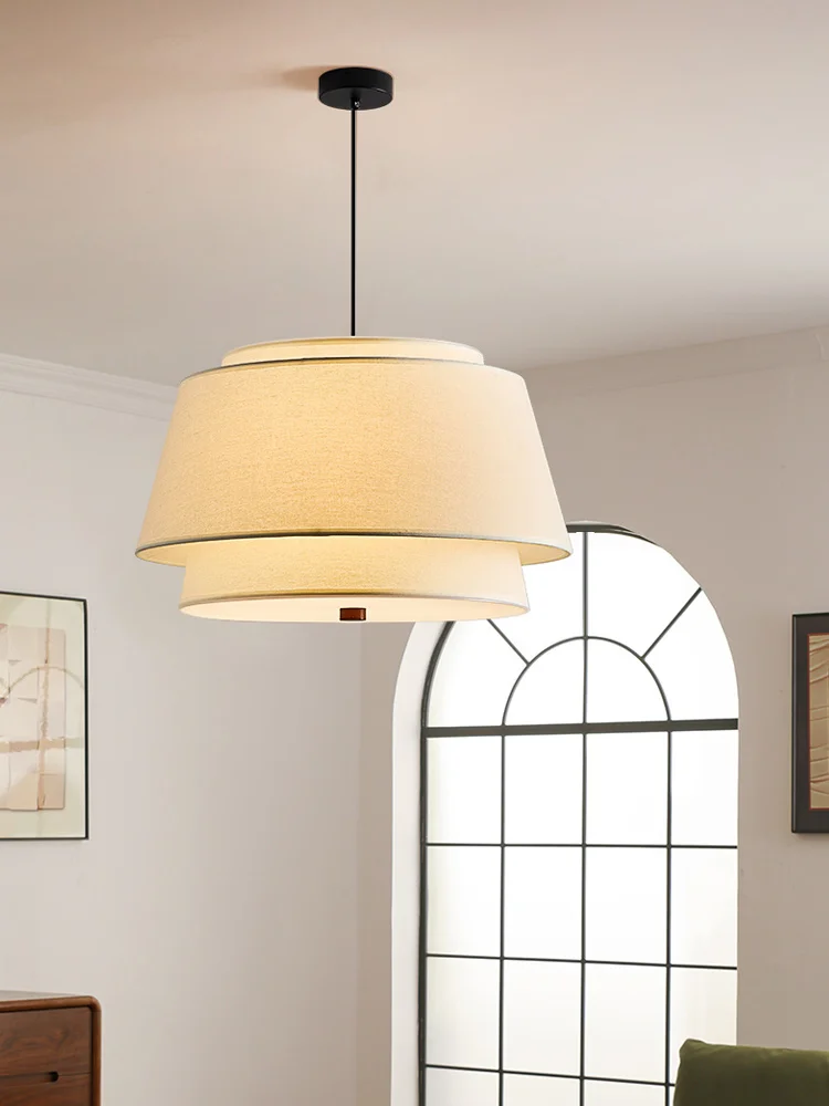 Modern aesthetic living room LED pendant light French personalized creative dining room bedroom