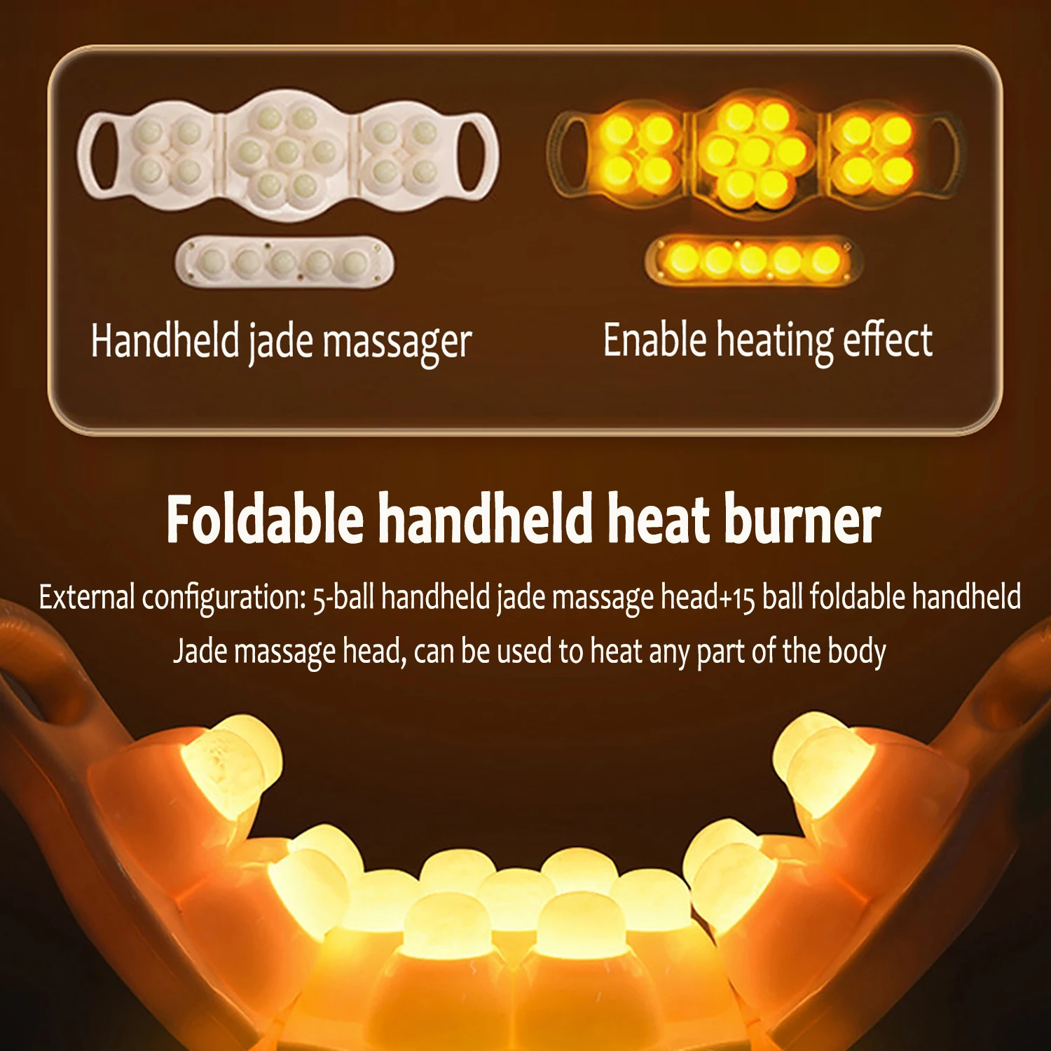 3-Year Warranty Infrared Therapy Heating V3 Master Jade Roller Massage Bed Electric Full Body Moving And Rolling Heat Jade Stone