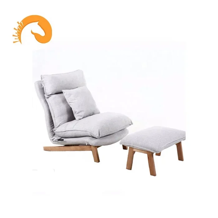 2020 Japanese Style Modern Living Room Set Bedroom Lazy Fabric Single Sofa Chair Outdoor Daybed