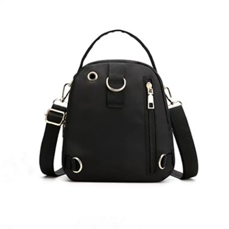 Bolso de hombro multifuncional coreano informal para mujer, Mini mochila Oxford, bolso de mano cruzado