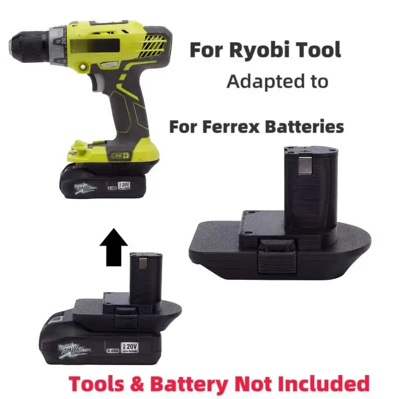 Adapter Batteries Converte For Aldi Ferrex Active Energy Lithium Ion Batteries Convert To Ryobi 18v Tool ( Adaptor Only）