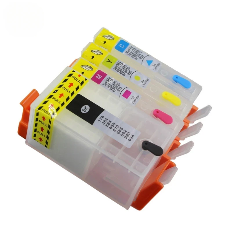 4PCS empty refillable Ink Cartridge Compatible for HP 902 904 903XL for hp pro 6960 6970 6950 6956 Officejet 6951 6954 6958