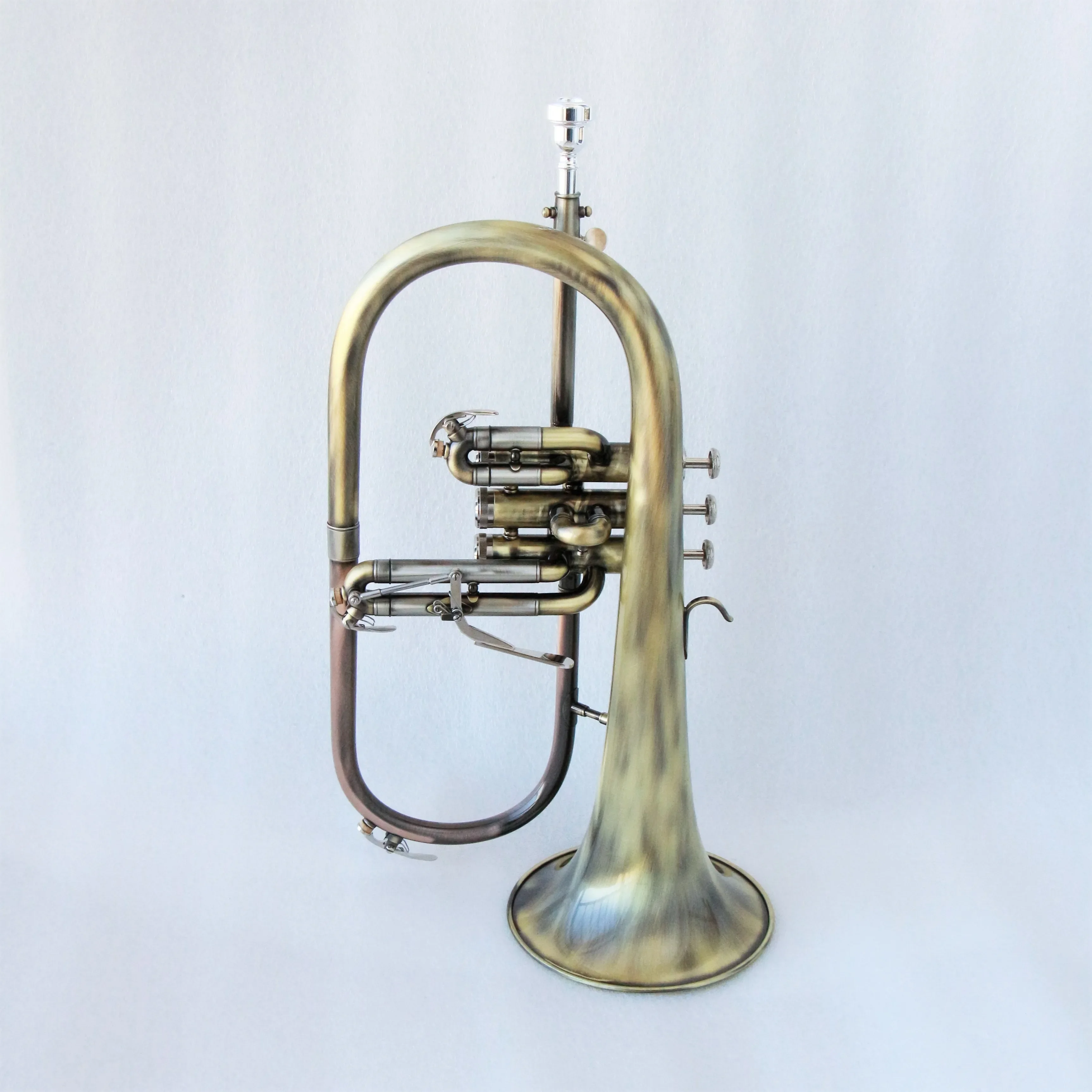 Antique Color  Flugelhorn For Sale Brass Body Bb Flugelhorn