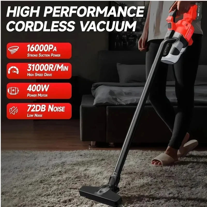 Cordless Handheld Vacuum Cleaner Portable Vehicle Mounted Floor Cleaner Household Power Tools Fit Milwaukee  Battery - view 4