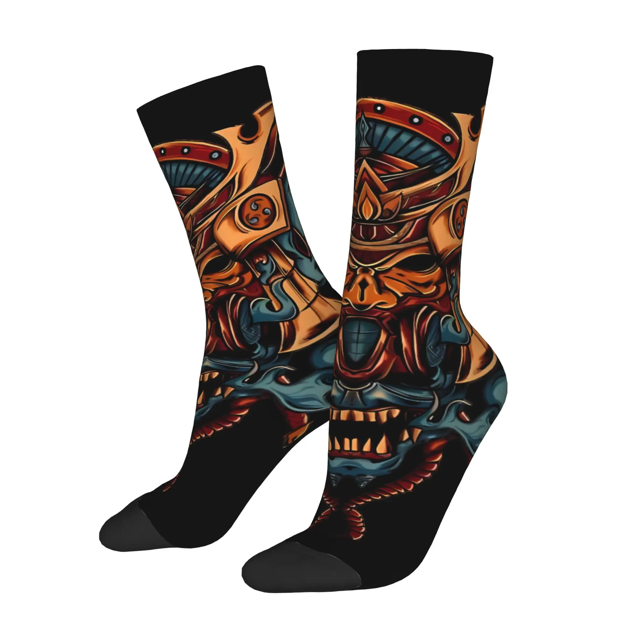 

Japanese Oni Sock Printed Man Polyester Fashion Popular