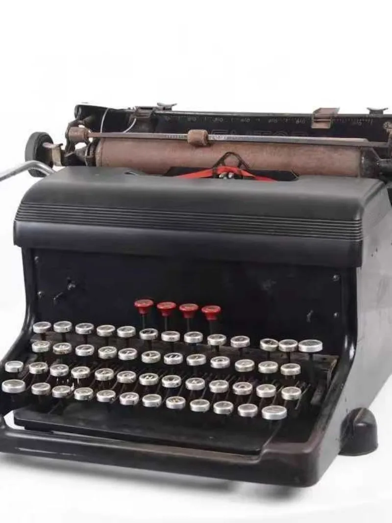 Mechanical English Typewriter Simple Demonstration Nostalgia Old Objects Collectibles Cultural Travel Ornaments