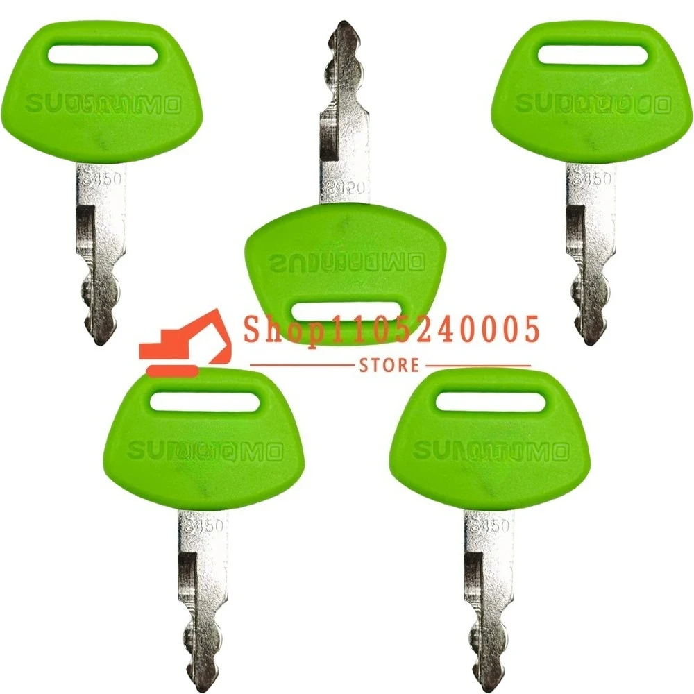 20/10/5/1PCS Start Ignition Switch Key for Excavator Key SH130 200 210 240 350 360A5-6