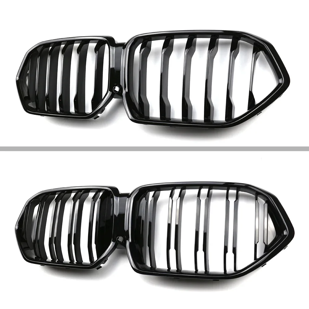 Single/Double Slat Front Bumper Kidney Grill Replacement For BMW X6 G06 X6M F96 2020 2021 2022