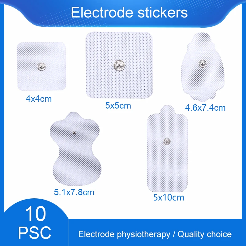 Electrode Pad Non-woven Self Adhesive Sticker  Snap for Tens Therapy EMS Unit Electrical Muscle Stimulator Masajeador Electrico