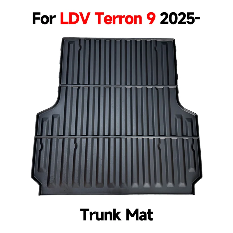 For SAIC LDV Terron 9 2025- TPE Trunk Cargo Bed Mat Heavy Duty Thickened Anti-Scratch Waterproof OEM Fit Practical Car Accessory