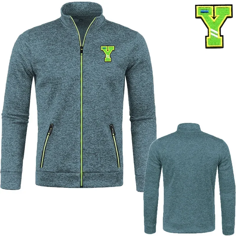 

Y2k Men's cardigan brand men's wear High-end men's zipper hoodie embroidery Y design High-end men's sweatshirt hoodie top