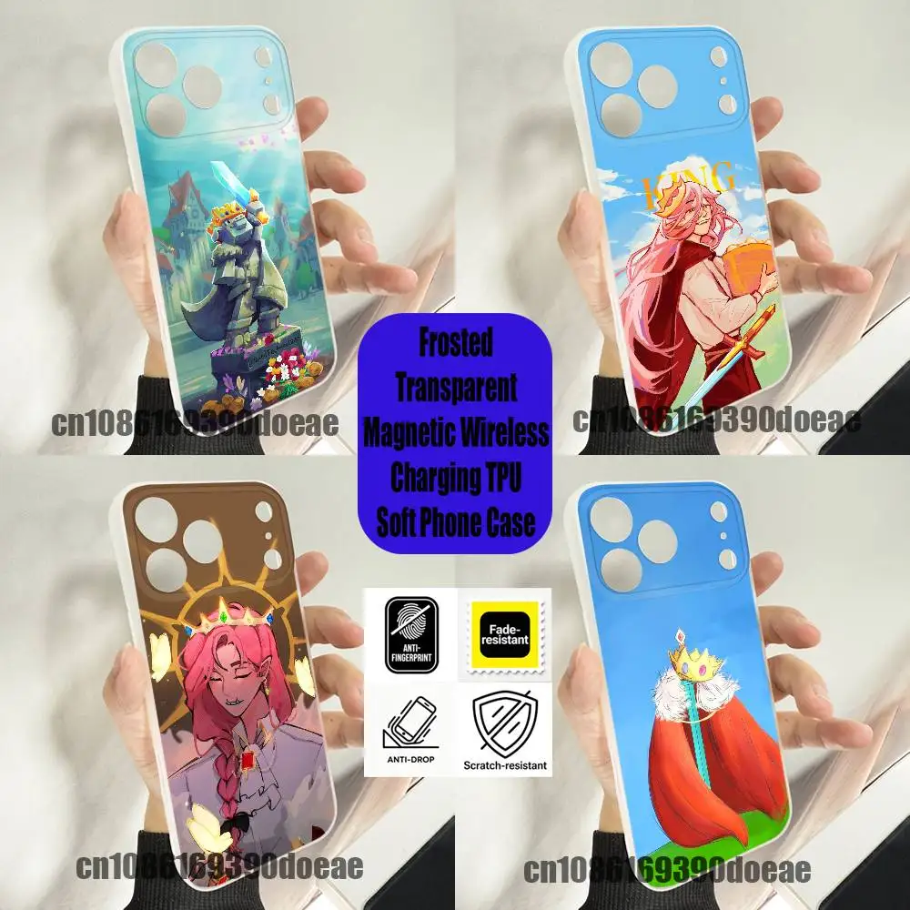 

For T-Technoblade Never Dies Phone Case iPhone 12,16,11,14,13,17,15,Pro,Max,Plus,E,Air,Mini Wireless Charge Magnetic Clear
