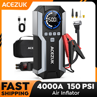 Jump Starter with Air Compressor 4000A 150PSI Car Jump Starter 21800mAh 12V Battery Jump Starters Portable Jumper Cables Lights