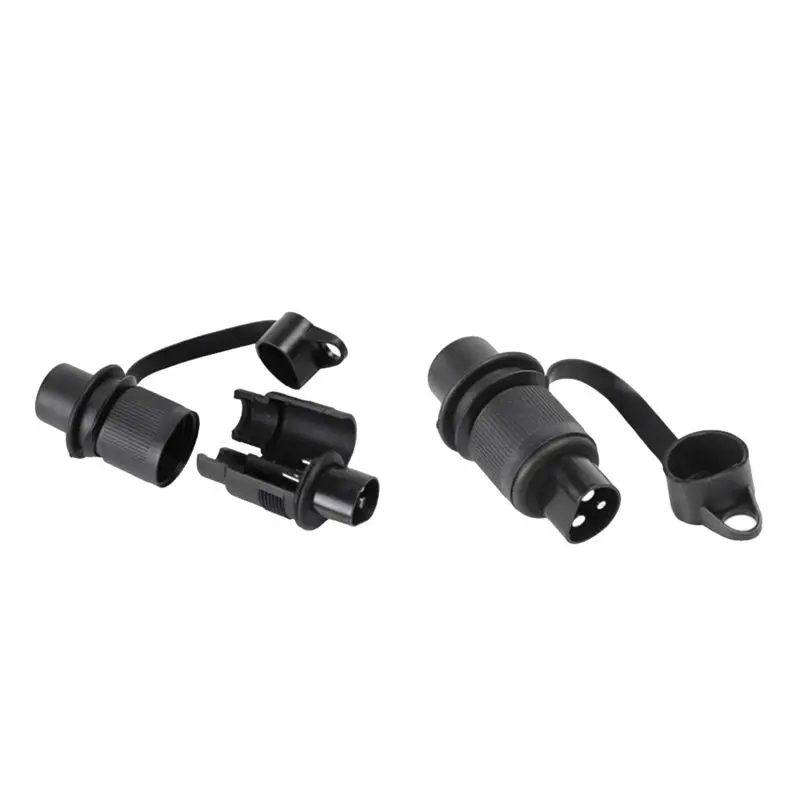 Reliable-Trailer Plug Adapter Motorhome Power Cord Socket Connector Plug Socket 3-Pin European-Style Car Trailer Adapter