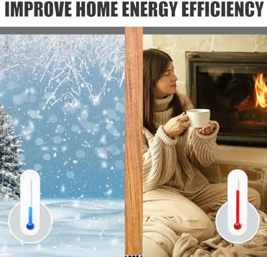 Weiße PVC-Türbodendichtung mit Vinylflossen, 36" Länge, 1,75" Breite, Kerf-Stil, Wetterschutz für 7/8" Lücke (4er-Pack)