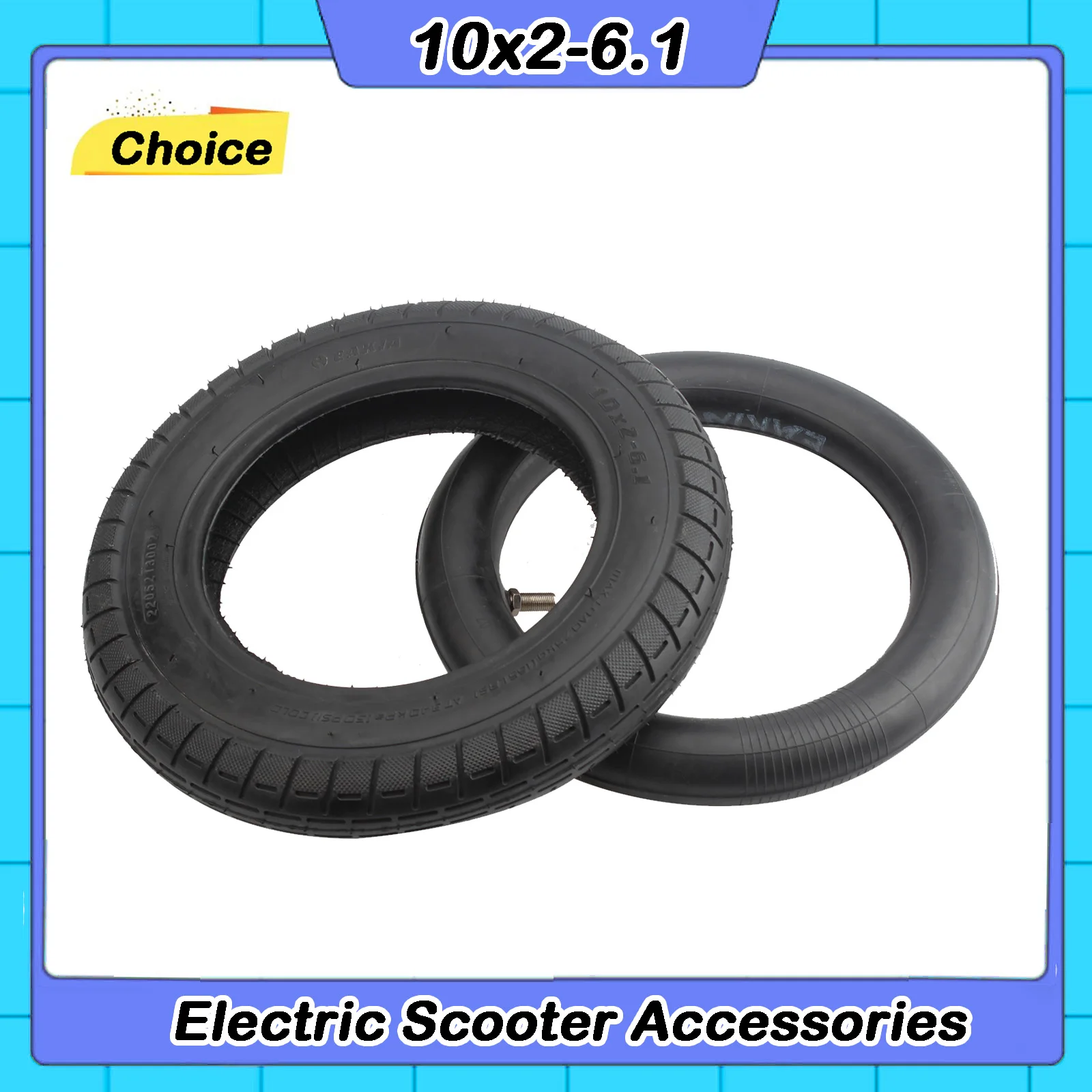 10 Inch 10*2-6.1 Outer/Inner Tire For Xiaomi M365 Pro Pro2 1S Electric Scooter Modification Tyre Parts