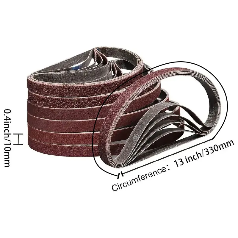 30pcs Aluminum Oxide Sanding Belts, Various Grit Sizes 60/80/120/180/240/600 Used for Woodworking and Surface Treatment