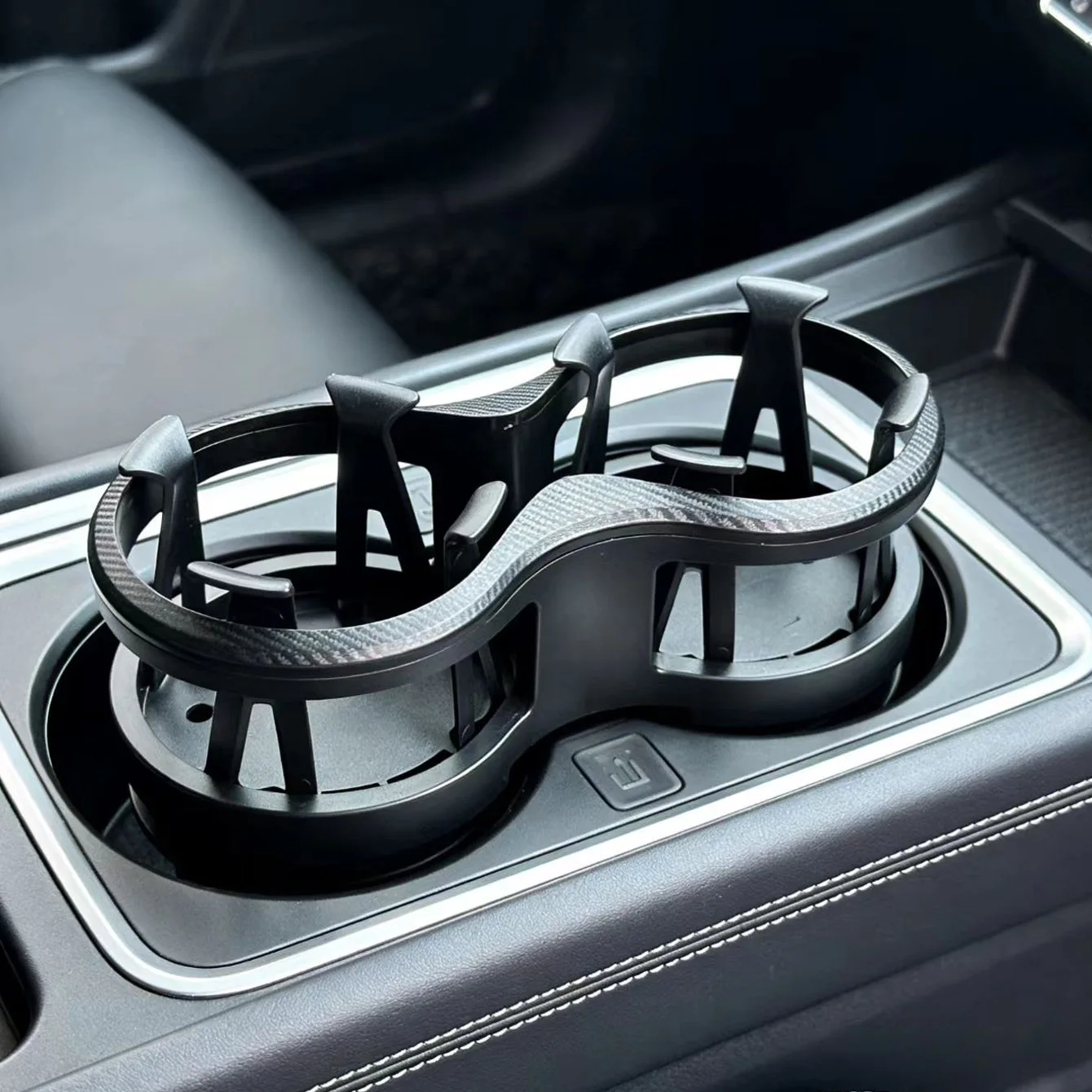 Suporte Expansível para Copos de Carro 2 em 1, Adaptador Duplo Ajustável para Copos, Organizador de Bebidas para Carro, Acessórios Internos Automotivos