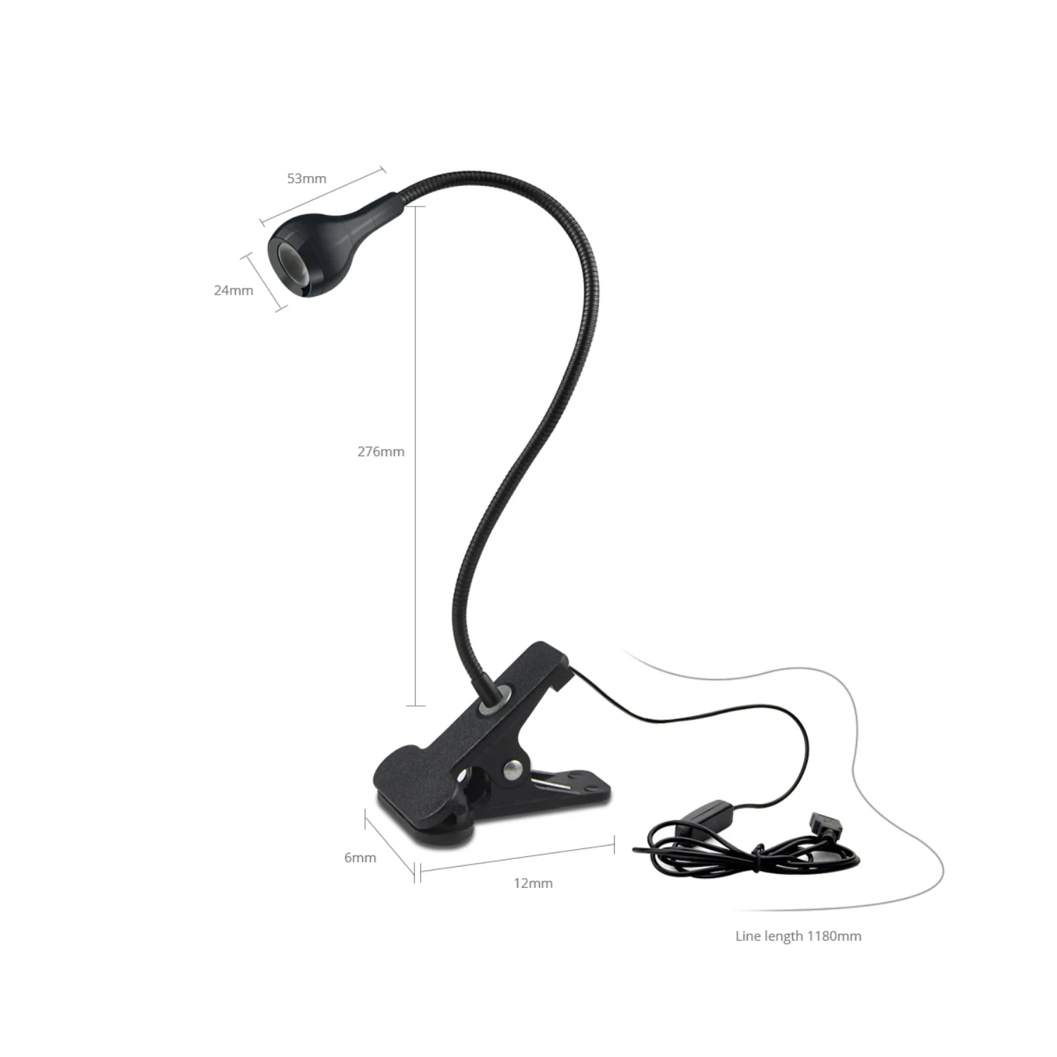 Nieuwe Flexibele Led Clip Tafellamp Schakelaar Usb Oplaadbare Leeslampje Nachtlampje Slaapkamer Bureaulampen Laptop Lamp Decor Verlichting