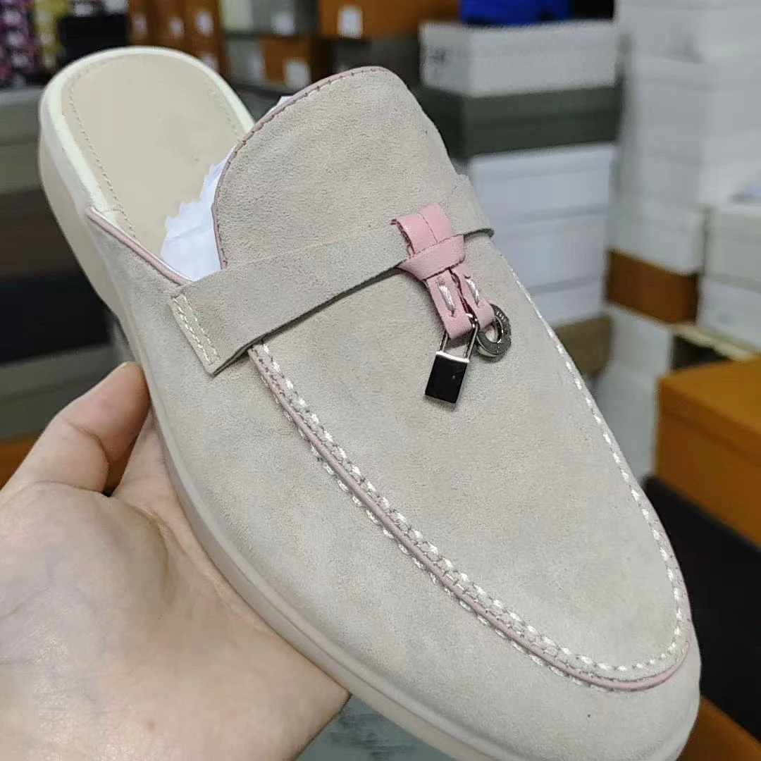 Unisex Fashion Suede Leather Flat Loafers 2023 Summer Casual Comfortable Moccasins for Driving High Quality Suede Leather Loafer