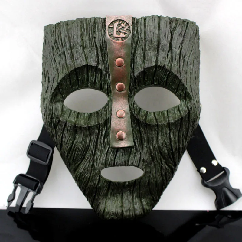

Anime Movie Son of the Mask Resin Masks Green Halloween Cosplay Party Loki Magic Props House Bar Decorate Collect