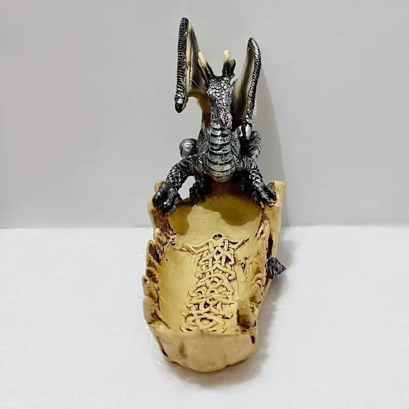 Modern Simple Dragon Tooth Boat Resin Ornament Dragon Boat Storage Resin Decoration Desk Decoration Home Decoration