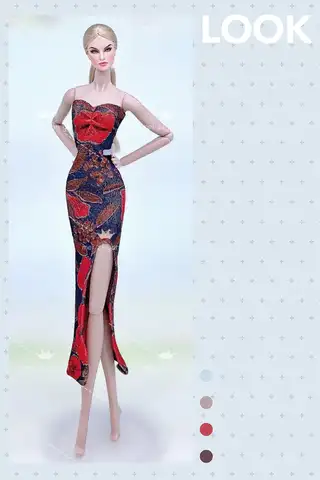 Fodral till Barbie Kläder Klänning Prinsessa Handgjord Bröllopsklänning Mode Kvällsfest Outfit För 30cm Docktillbehör 12 best sales Barbie brudklänning - №9