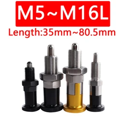 YK210 Indexing Plunger Spring Loaded Plunger Indexing Pin Self Locking Reset Ball Head Positioning Bolt With Nut