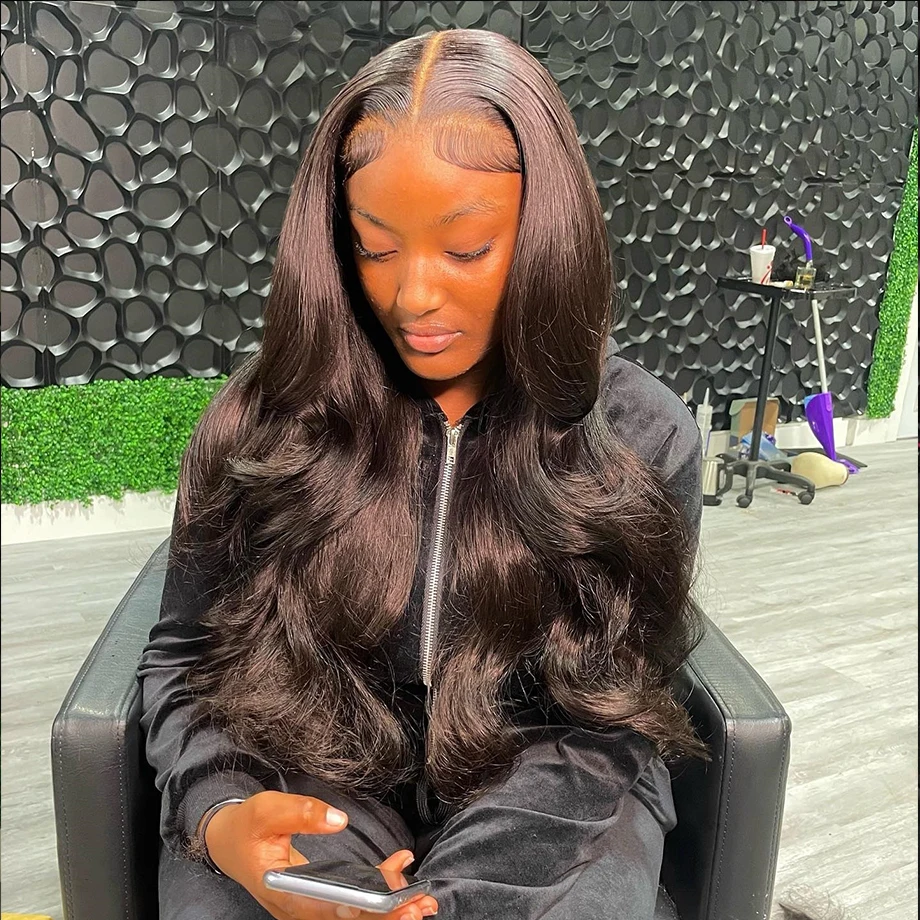 

Body Wave 13x6 HD Lace Front Human Hair Wig 30 40 Inch Brazilian 13x4 Hd Lace Frontal Wigs For Black Women High 220% Density