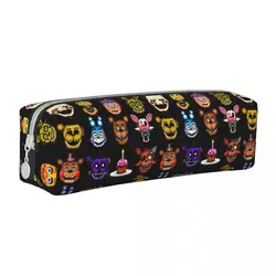 Anime FNAF Cartoon Pencil Cases Horro Game Pencilcases portapenne per ragazza ragazzo borse di grande capacità accessori per la scuola