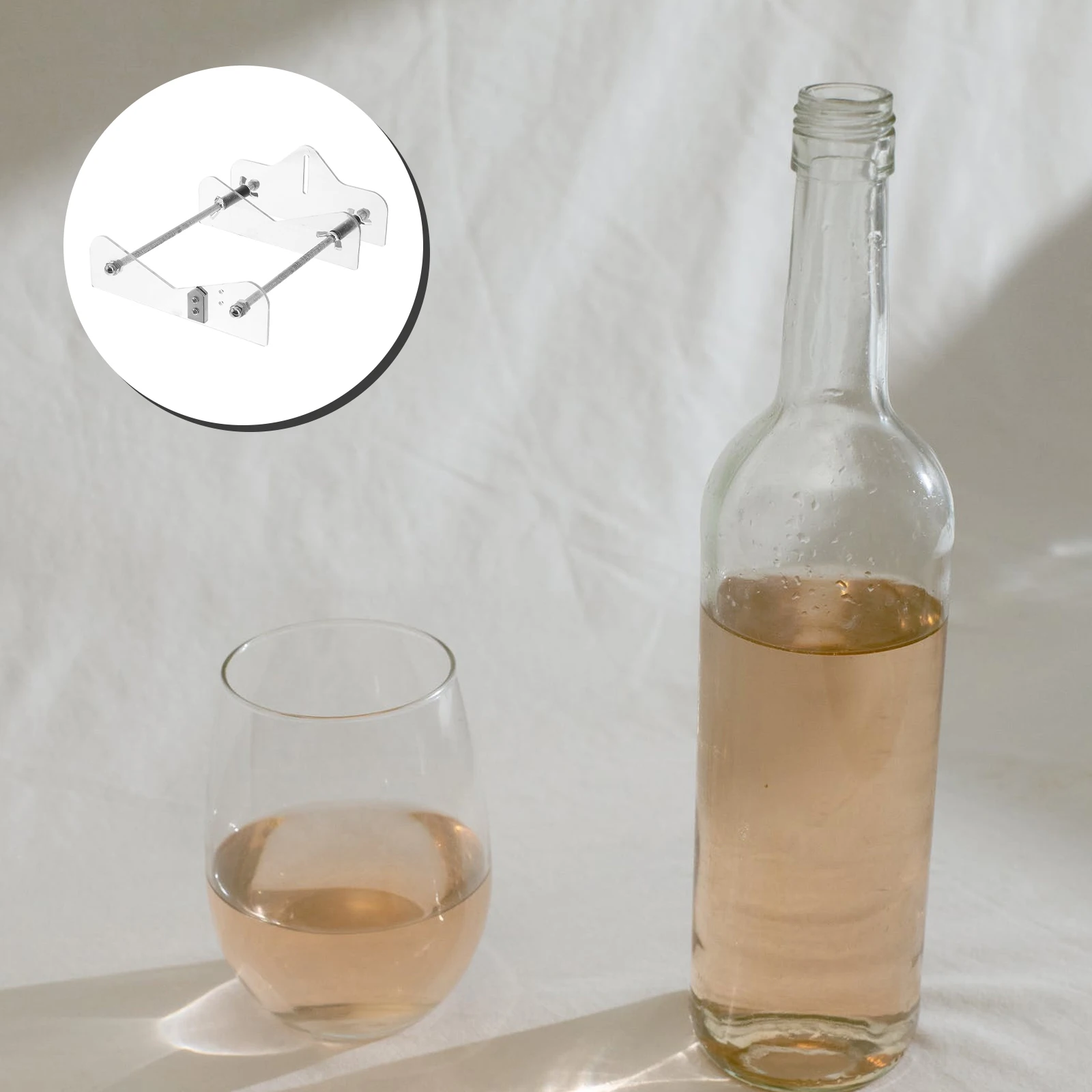 المهنية قاطع الزجاجات الزجاجية لزجاجات ويسكي النبيذ البيرة قابل للتعديل المسمار DIY أداة للحرف اليدوية قاطع الزجاجات الزجاجية