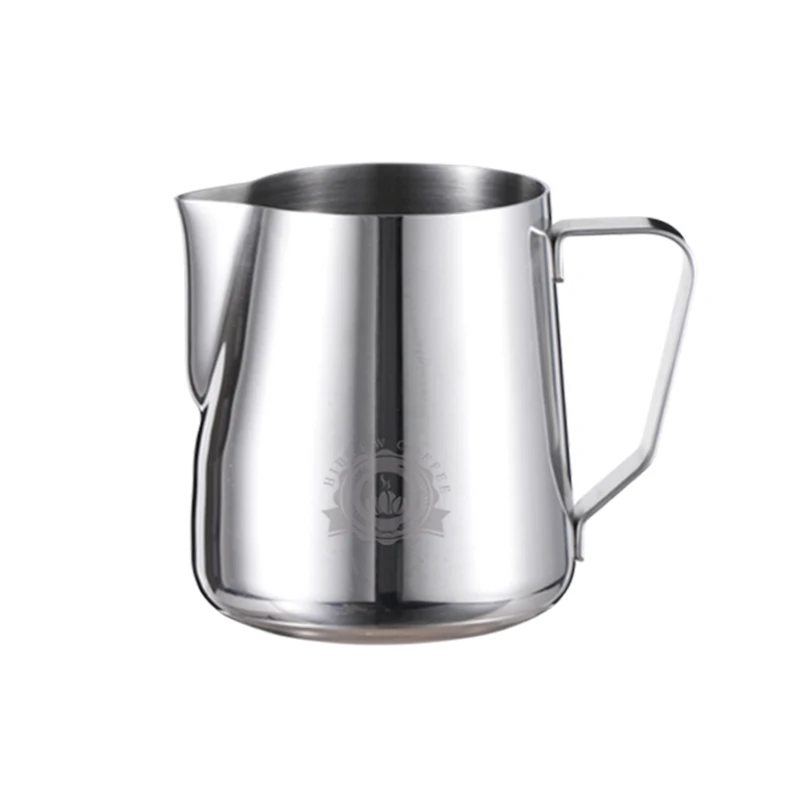 HiBREW Stainless Steel Frothing Pitcher 350ml/450ml Milk Frother Jug Espresso Coffee Cup for Cappuccino Latte Art