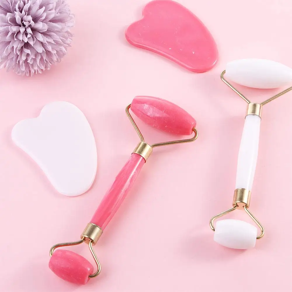 Girls Eye Beauty Tool Wrinkle Removal Anti-Aging Slimming Neck Double Head Roller Facial Massager Roller Massager Guasha Board