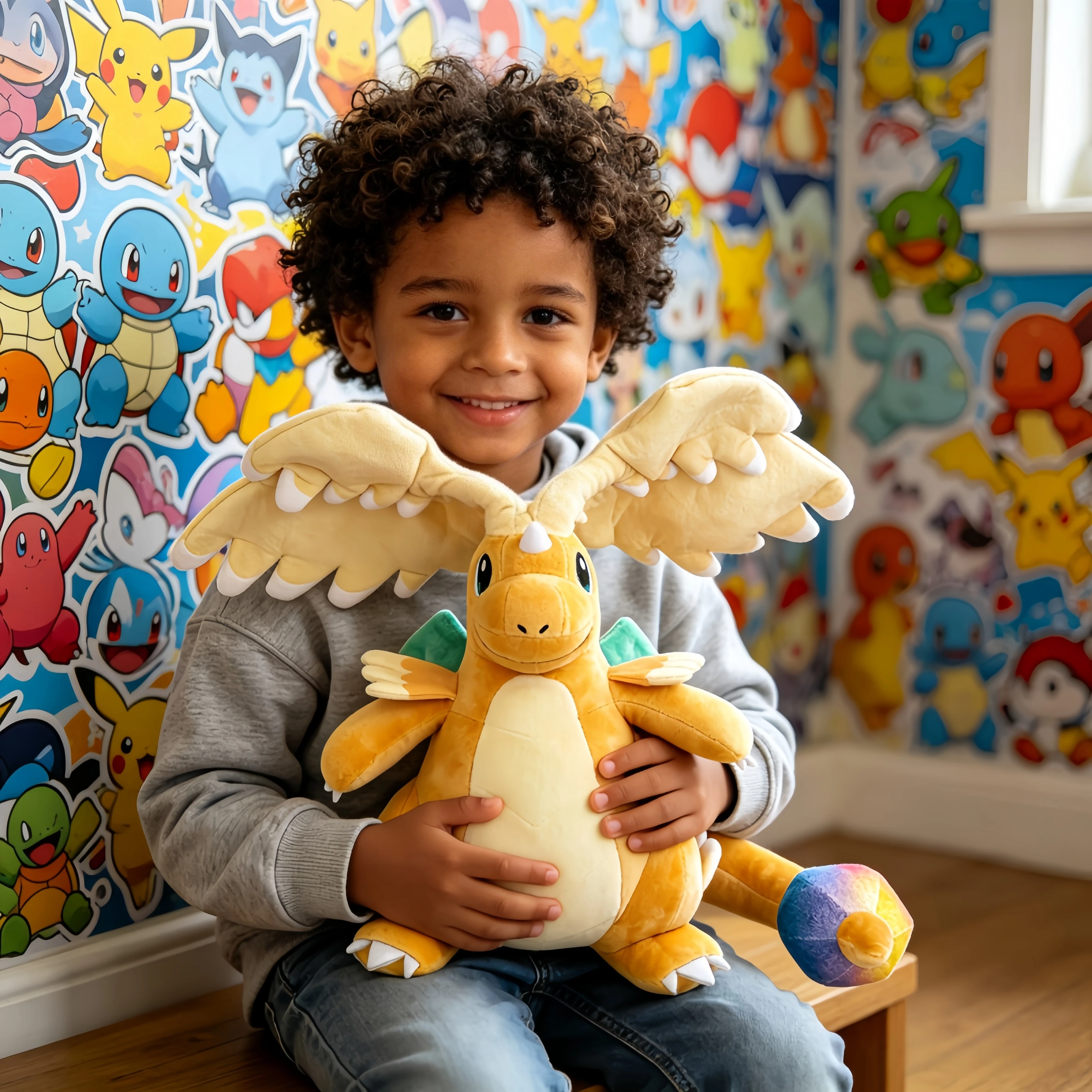 Collection de Peluches Pokémon Mega Dragonite : Dragon Évolué, Charizard, Tyranitar, Dragapult – Coussin Décoratif