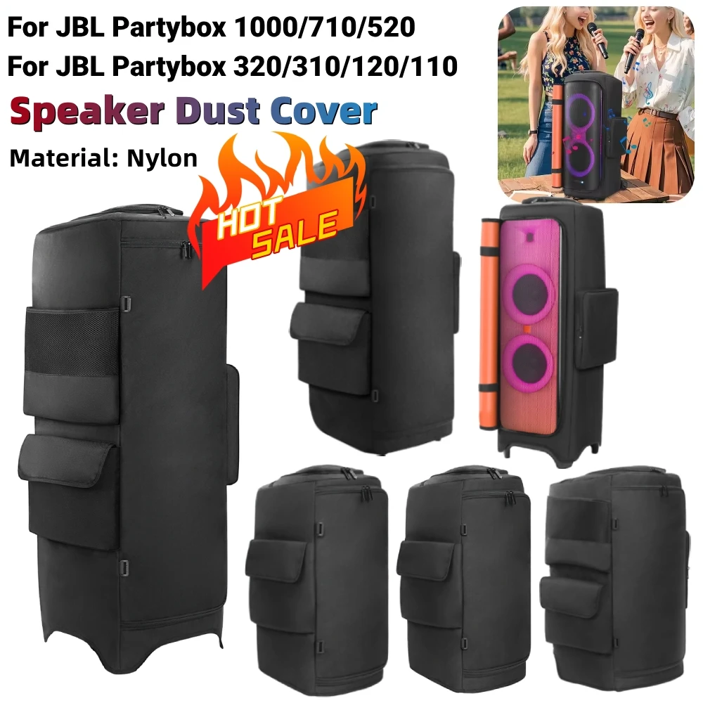 Housse anti-poussière pour haut-parleur Portable JBL PartyBox 1000/710/520/320/310/120/110, étui étanche pour haut-parleur, sac de rangement de protection de voyage Housse anti-poussière pour haut-parleur Portable JBL PartyBox 1000/710/520/320/310/120/110, étui étanche pour haut-parleur, sac de rangement de protection de voyage