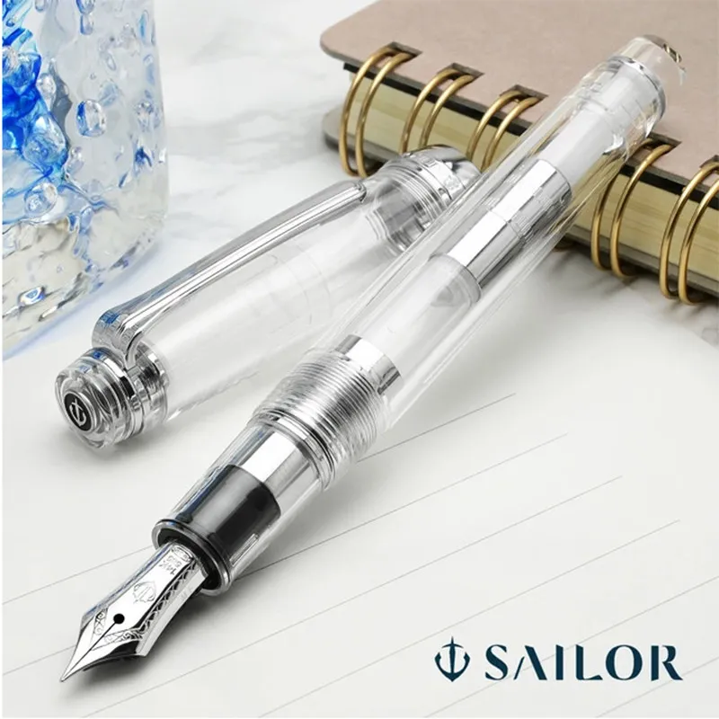 

SAILOR 1075 1275 14K Gold Nib Fountain Pen Transparent Demonstrator Slim Clear Resin Body Smooth Writing Pen for Daily & Office