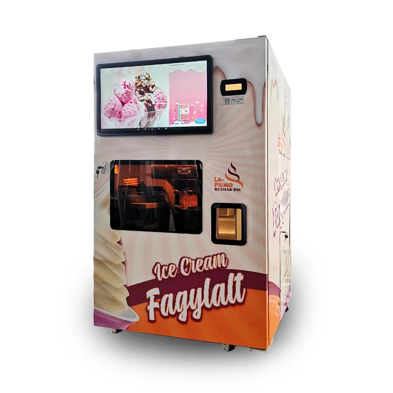 Customizable Unmanned Retail 3 Flavor Soft Serve Ice Cream Vending Machine with Ce Certificate