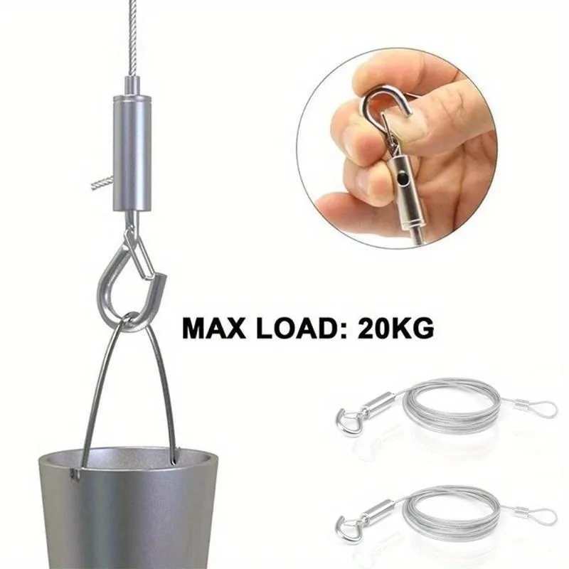 New Durable Heavy Duty Stainless Steel Hanging Wire Anti Rust Suspension Rope Picture Frame Hanging Barbecue Lanyard Accessories