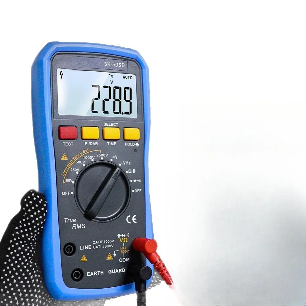 Energy Meter 18.9*8.9*5.5cm Digital Multimeter Auto-shutdown For Energy Efficiency For Home Electrical Testing