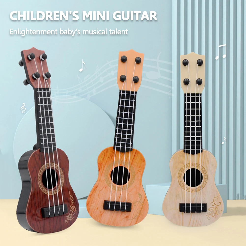 Kids mini Guitarra Soprano Ukuleles 4 Strings Beginners Children Early Education Toys Learning Guitar Musical Gifts Instruments